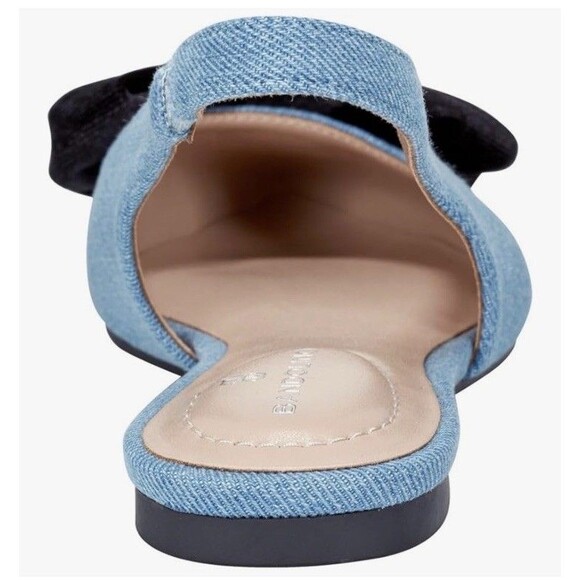 Bandolino Women's Simona Ballet Flat, Blue Denim/Black Velvet Bow 420 Size 6.5 M - Picture 6 of 8